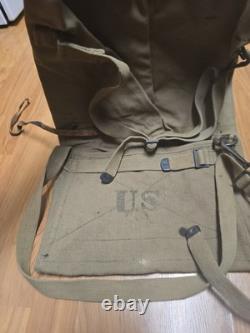 ORIGINAL WWI US ARMY M1912 CAVALRY HORSE FEED CARRY BAG Marked FMHS 1916