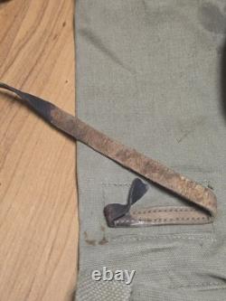 ORIGINAL WWI US ARMY M1912 CAVALRY HORSE FEED CARRY BAG Marked FMHS 1916