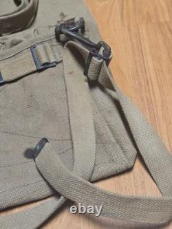 ORIGINAL WWI US ARMY M1912 CAVALRY HORSE FEED CARRY BAG Marked FMHS 1916