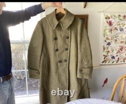 ORIGINAL WWI US ARMY WINTER M1917 WOOL OVERCOAT Soldier Signed And Dog Tag #