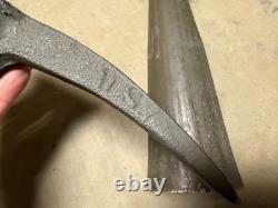ORIGINAL WWI WWII US ARMY M1910 PICK AXE MATTOCK & CARRIER- US stamped
