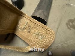 ORIGINAL WWI WWII US ARMY M1910 PICK AXE MATTOCK & CARRIER- US stamped