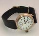 Omega Vintage Solid Gold Mens Gents 9 ct Carat K Trench watch Ww1 27.9 cal ALD