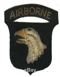 One Of The Best English Made Bullion WW2 101st Airborne SSIs Around
