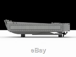 (One) World War 2 (WW2) Higgins boat made with real LEGO(R) bricks
