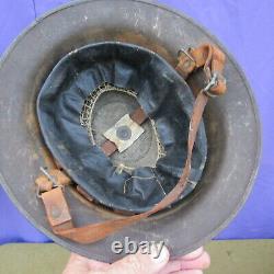 Orig WWI US M1917 Doughboy Painted 77th Division Lost Bn type Combat helmet