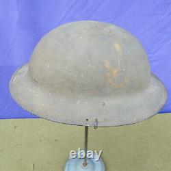 Orig WWI US M1917 USMC Doughboy 5th Brigade Painted Helmet withLiner & Chinstrap