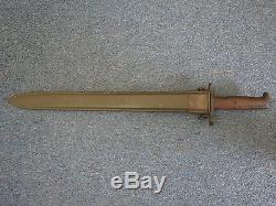 Original 1903 Springfield Bayonet & Scabbard WW1 / WW2 1920 Dated. SA. M1 Garand