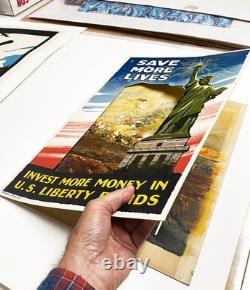 Original 1918 US WWI poster, super rare multipart standup, won't see another