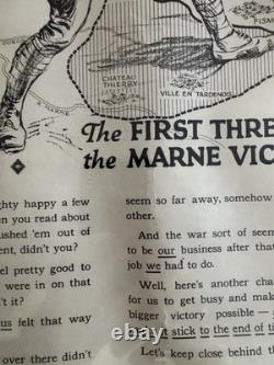 Original 1918 WWI Poster -THE FIRST THREE LOANS MADE THE MARNE VICTORY POSSIBLE
