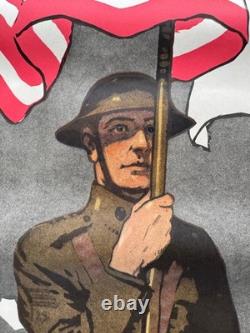 Original 1918 WWI Red Cross Poster Gordon Grant Loyalty to One Means Loyalty