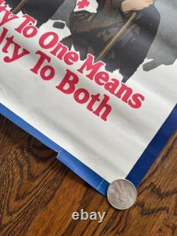 Original 1918 WWI Red Cross Poster Gordon Grant Loyalty to One Means Loyalty