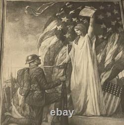 Original Accolade 13th Infantry WWI Wounded In Action Certificate Doughboy