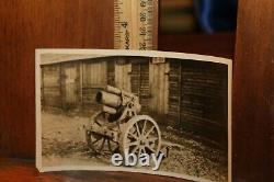 Original Antique WWI Photo World War I Cannon