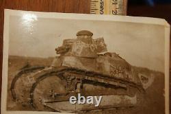 Original Antique WWI Photo World War I F1 Tank
