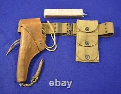 Original Excellent Wwi Us Colt Or S&w 1917 Revolver Complete Holster Belt Rig