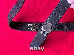 Original Genuine Wwi Us Usgi 1918 Stamped Military Leather Sling 1 1/4 Wide