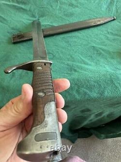 Original German Butcher WWI Model 1898/05 Bayonet with scabbard