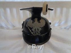 Original German (Prussian) WWI Gray Mounted Enlisted Uhlan Czapska Helmet