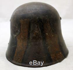 Original German WW1 M16 Steel Helmet with Liner and Soldiers Name 250