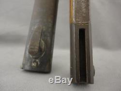 Original German WW1 Sawback Bayonet & Scabbard GEBR Heller Marienthal