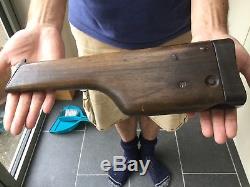 Original German WW1/WW2 Military C96 Broomhandle Mauser Walnut Stock/holster