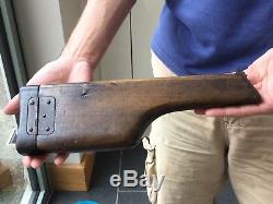 Original German WW1/WW2 Military C96 Broomhandle Mauser Walnut Stock/holster