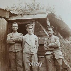 Original German WW1 WWI Prussian cafeteria photo trench warfare postcard soldier