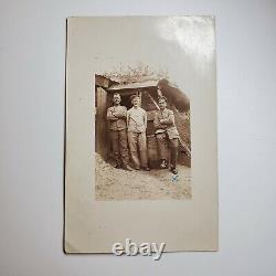 Original German WW1 WWI Prussian cafeteria photo trench warfare postcard soldier