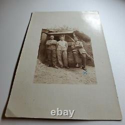 Original German WW1 WWI Prussian cafeteria photo trench warfare postcard soldier