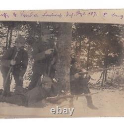 Original German WW1 WWI Western Front photo Pickelhaube postcard militaria 1915