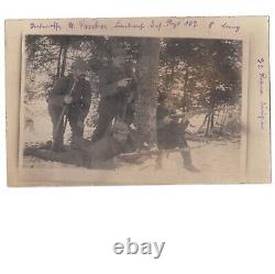 Original German WW1 WWI Western Front photo Pickelhaube postcard militaria 1915