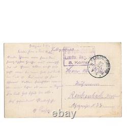 Original German WW1 WWI Western Front photo Pickelhaube postcard militaria 1915