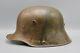 Original German WWI Named M17 Steel Turtle Camo Helmet WW1 Bringback