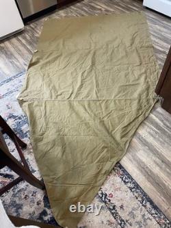Original M1910 US Military Shelter Half EARLY RARE WW1 Doughboy Pre WW2 Tent Pup