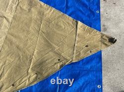 Original M1910 US Military Shelter Half EARLY RARE WW1 Doughboy Pre WW2 Tent Pup