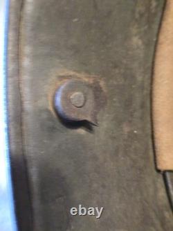 Original Model 1917 WWI German Helmet with Camo, Replaced Lining, Signed, Size 64