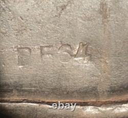 Original Model 1917 WWI German Helmet with Camo, Replaced Lining, Signed, Size 64