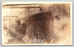 Original RPPC, USS Mount Vernon Ship, WW1 Torpedo Damage, Antique, Postcard 1918