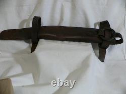 Original US CAVALRY PICKET PIN LEATHER SCABBARD WW1