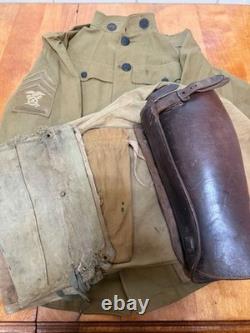Original US WWI Uniform Grouping WW1 Tunic & Pants-John Kopf