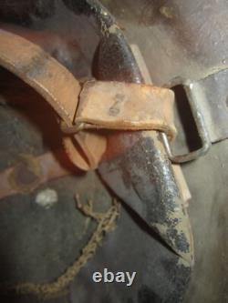 Original U. S. WWI 5th Infantry Red Diamond Division M1917 Doughboy Helmet