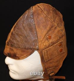 Original U. S WWI Aero Squadron Leather Flying Helmet SPALDING Pattern 1918