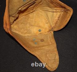 Original U. S WWI Aero Squadron Leather Flying Helmet SPALDING Pattern 1918