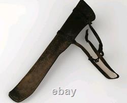 Original U. S. WWI Cavalry Rifle Saddle Scabbard 17 B 60, 17th Calvary Regiment