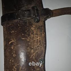 Original U. S. WWI Cavalry Rifle Saddle Scabbard 17 B 60, 17th Calvary Regiment