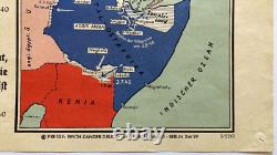 Original Vintage Map EIN JAHR KRIEG-ONE YEAR OF WAR -WORLD WAR 2 -GERMANY 1940