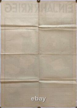 Original Vintage Map EIN JAHR KRIEG-ONE YEAR OF WAR -WORLD WAR 2 -GERMANY 1940