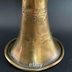 Original WW1 1917 US Cavalry Brass Bugle, J. W. York & Sons Grand Rapids MI