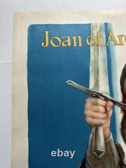 Original WW1 1918 JOAN OF ARC SAVED FRANCE Poster World War One 20x30